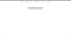 Desktop Screenshot of chandeliersandtulips.com